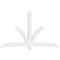 Ekena Millwork Davenport Architectural Grade PVC Gable Bracket, 108"W x 67 1/2"H x 4"D x 6"F, 15/12 Pitch GBP108X68X0406DAV00 - alternate 3